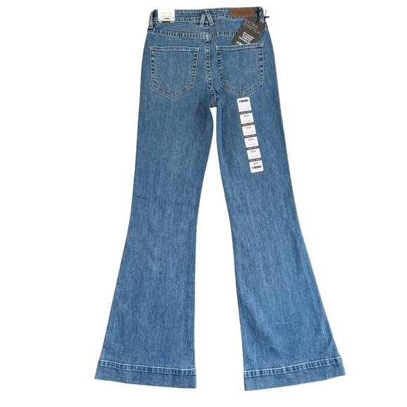 NEW Rock & Roll Denim Midrise Western Embroidered Trousers (26x34) - Picture 5 of 6